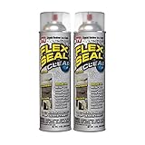 Flex Seal Spray Rubber Sealant Coating, 14-oz, Clear (2 Pack)