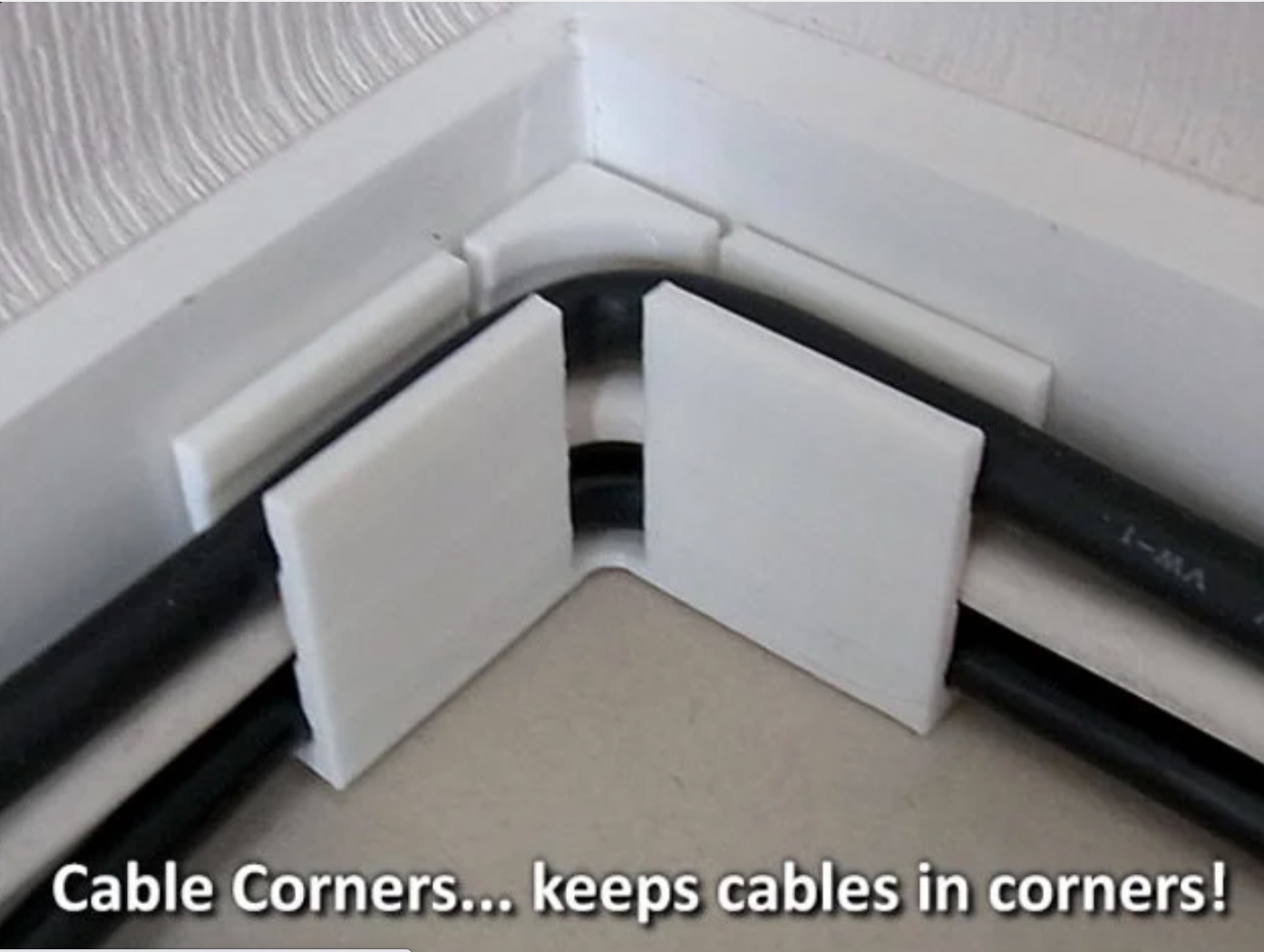 jig for keeping cable in corners