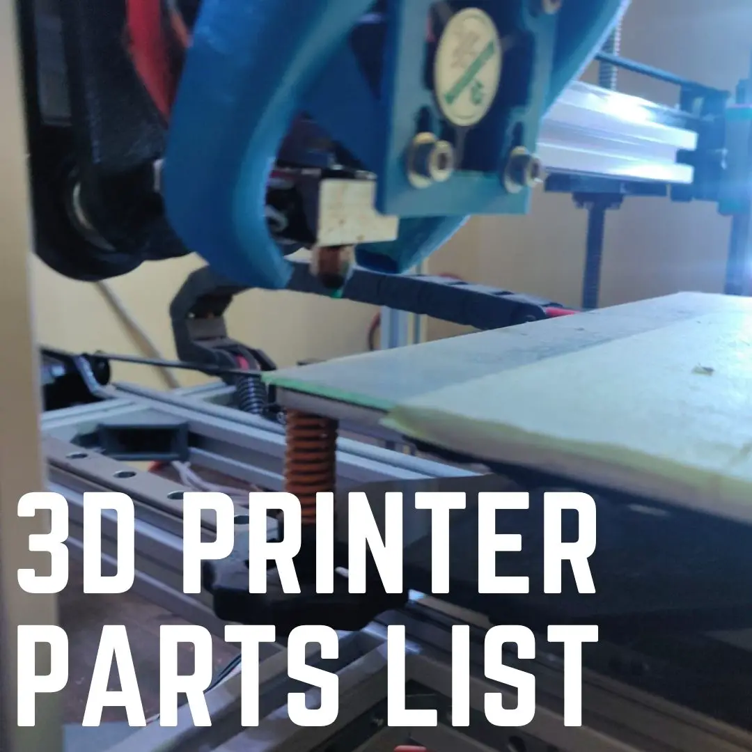 3d printer parts list splash