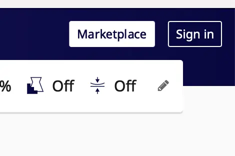 cura marketplace button