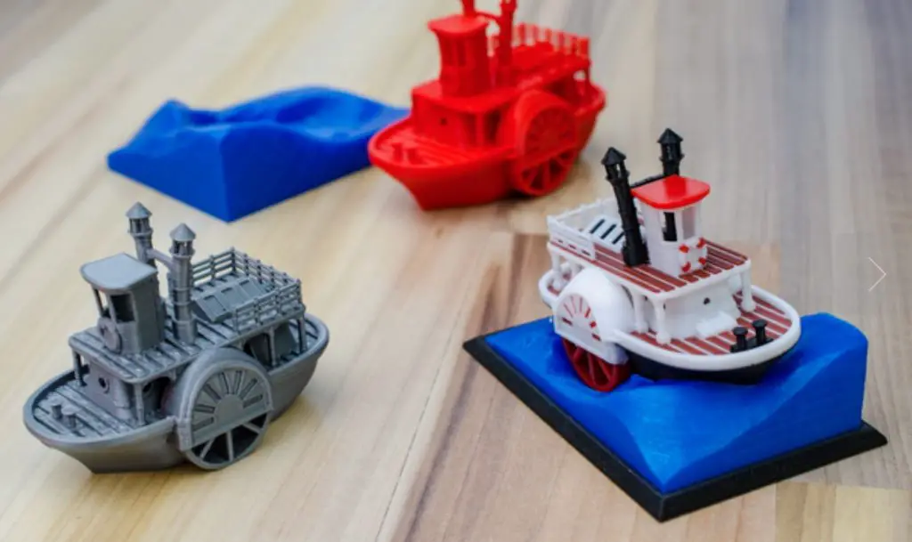 3d printed steamboat model for aquariums