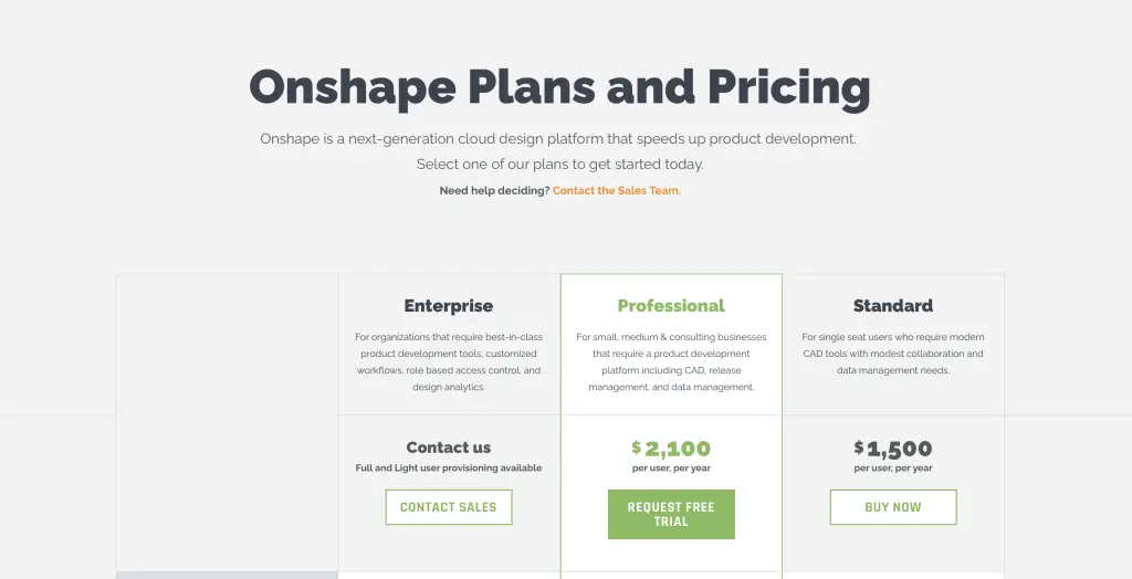 Onshape price