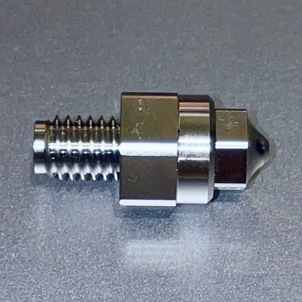 A picture of the (assembled) Ultra High Flow Nozzle for the Phaetus Rapido